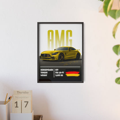 Mercedes AMG GTR Poster Decoration
