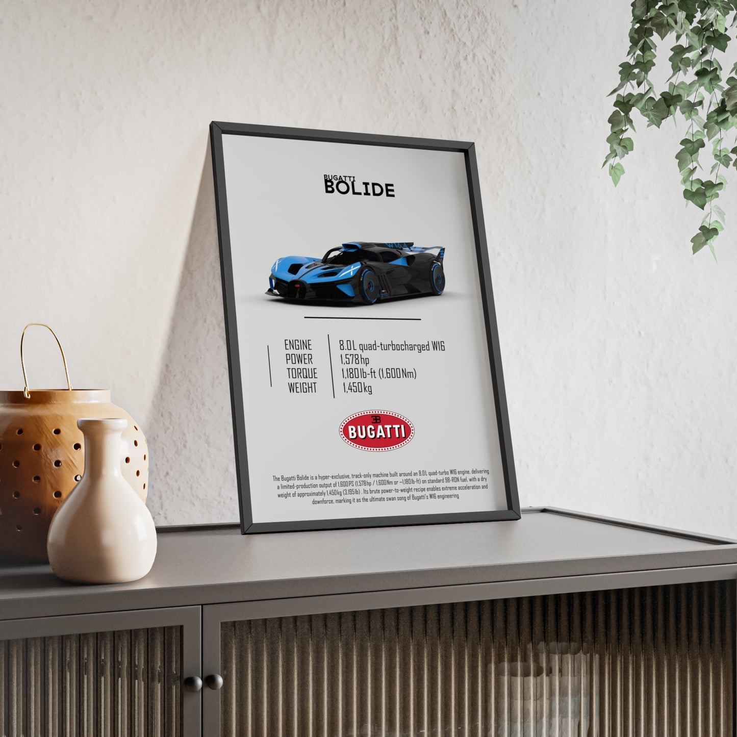 Bugatti Bolide poster