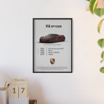 Porche 918 spyder poster