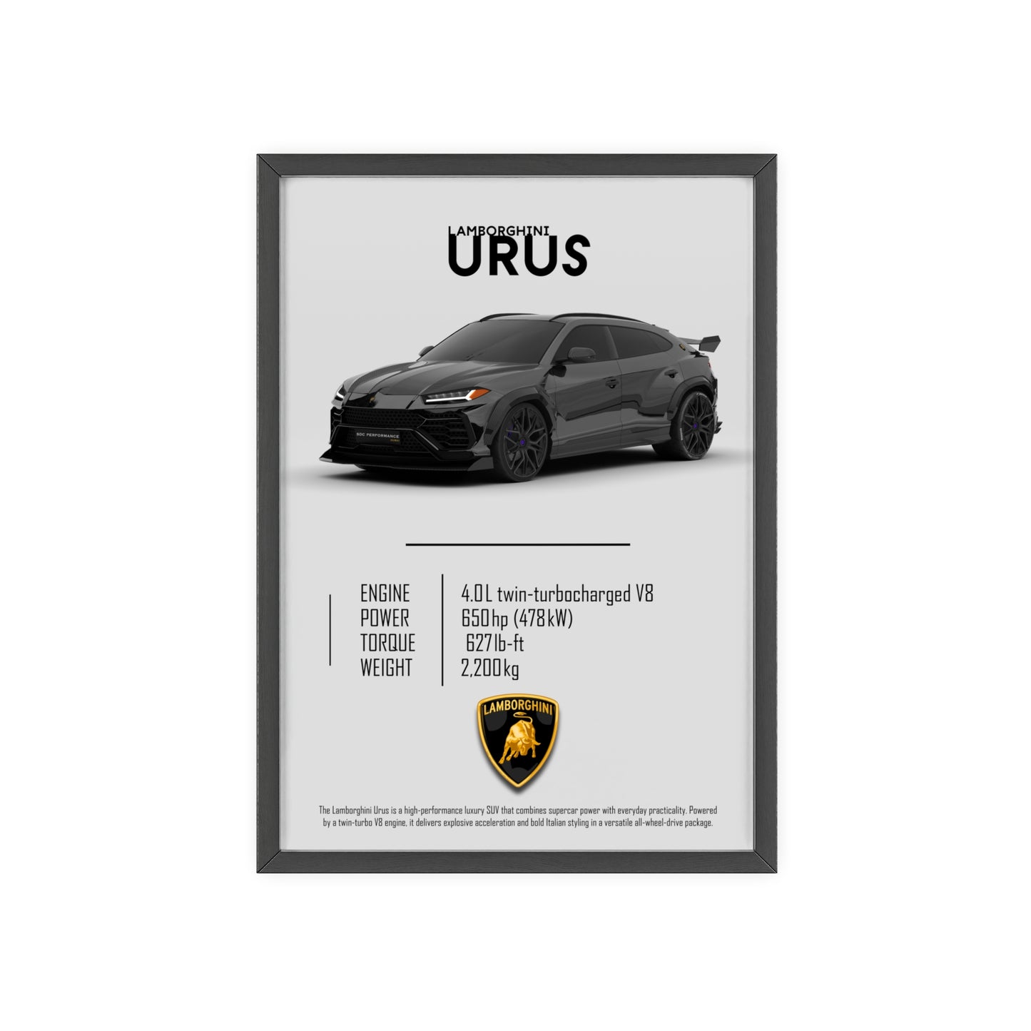 Lamborghini Urus Poster
