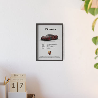 Porche 918 spyder poster
