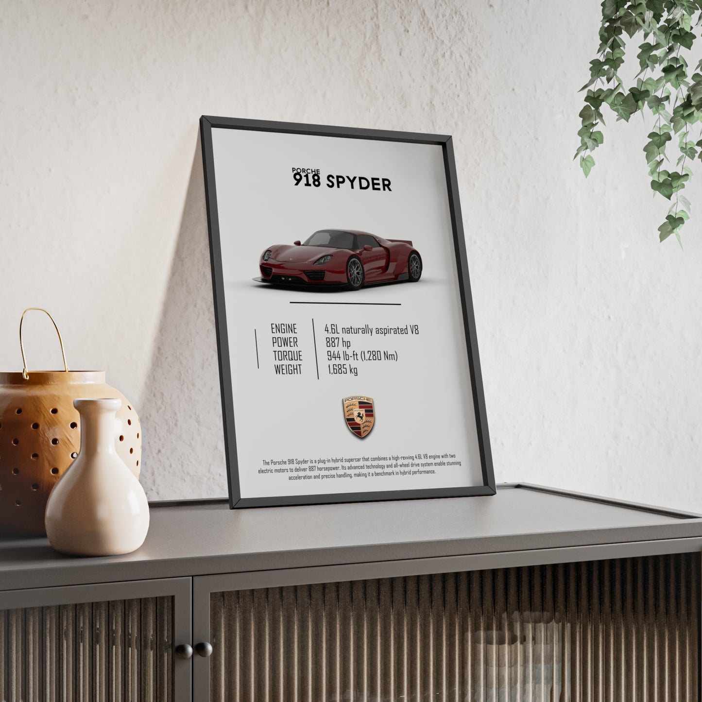 Porche 918 spyder poster