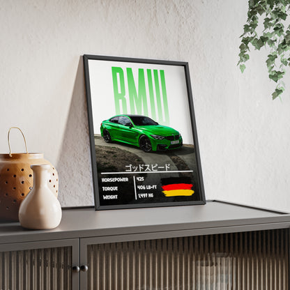 BMW m4 Poster Decoration