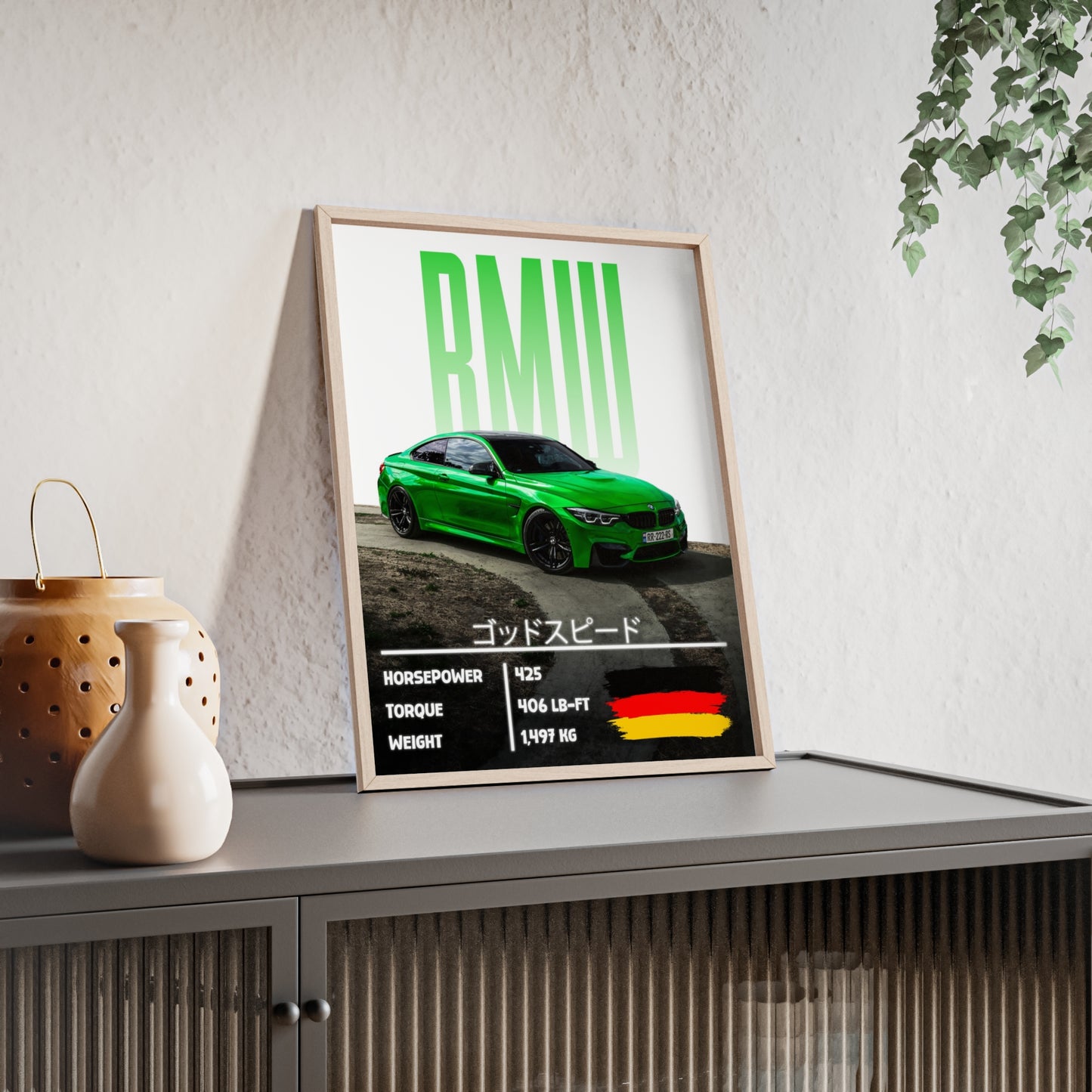 BMW m4 Poster Decoration