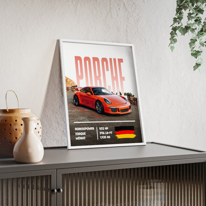 Porche 911 Gt3 Poster Decoration