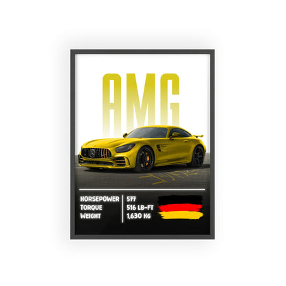 Mercedes AMG GTR Poster Decoration