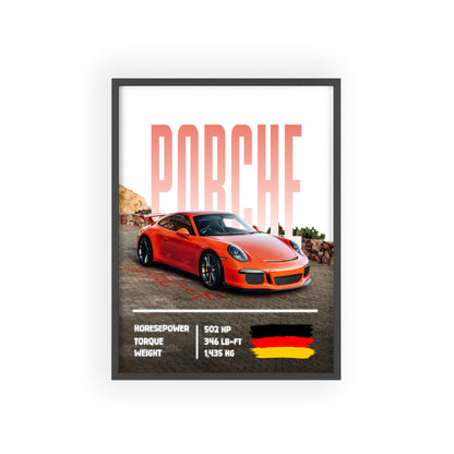 Porche 911 Gt3 Poster Decoration