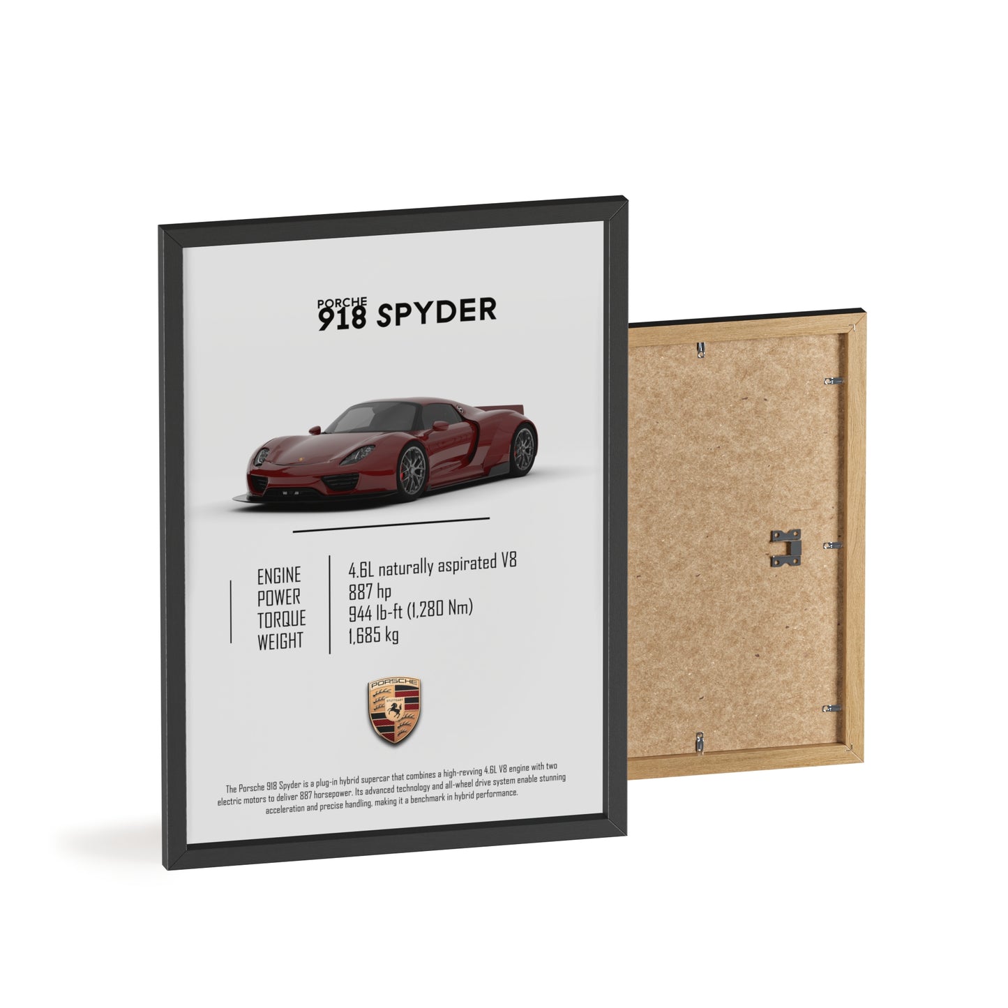 Porche 918 spyder poster