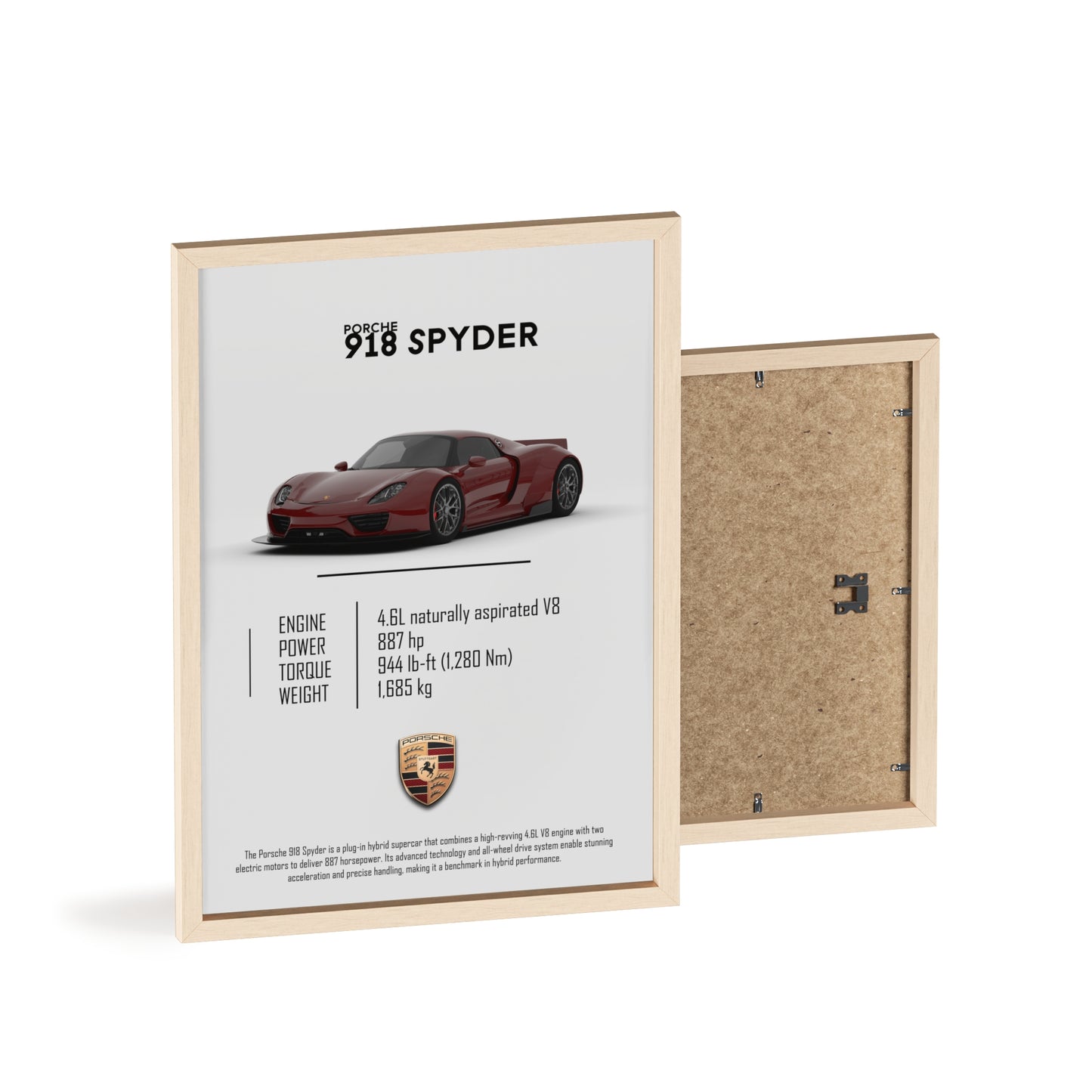Porche 918 spyder poster