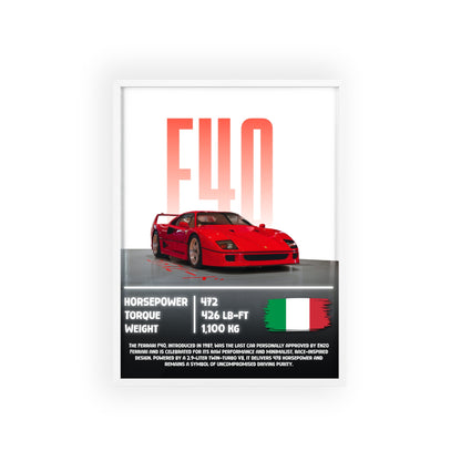 Ferrari F40 Poster Decoration