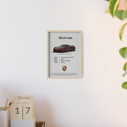 Porche 918 spyder poster