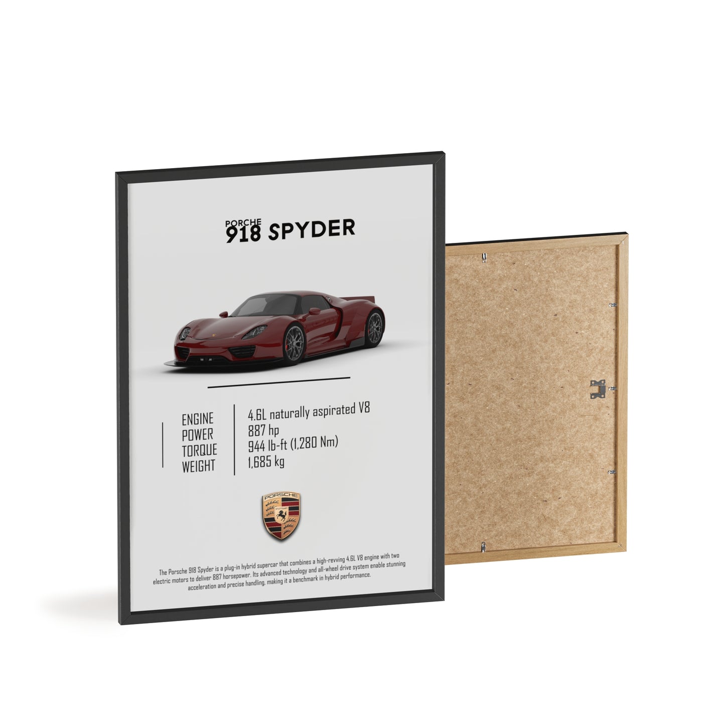 Porche 918 spyder poster