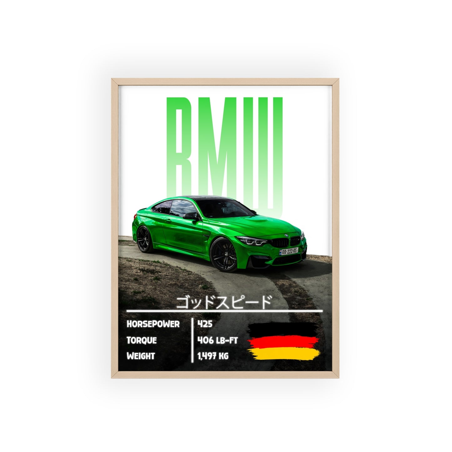 BMW m4 Poster Decoration