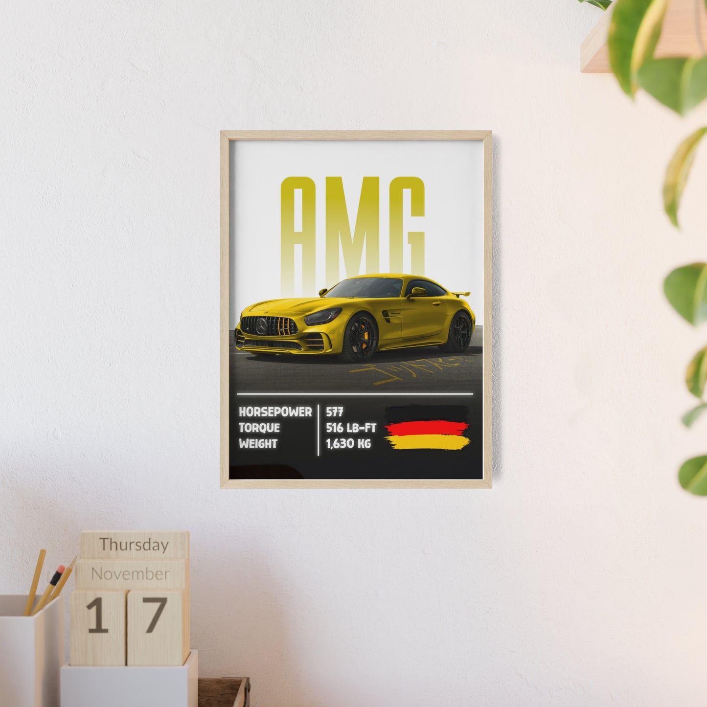 Mercedes AMG GTR Poster Decoration