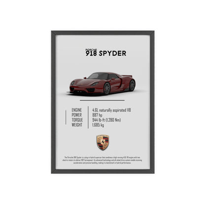 Porche 918 spyder poster