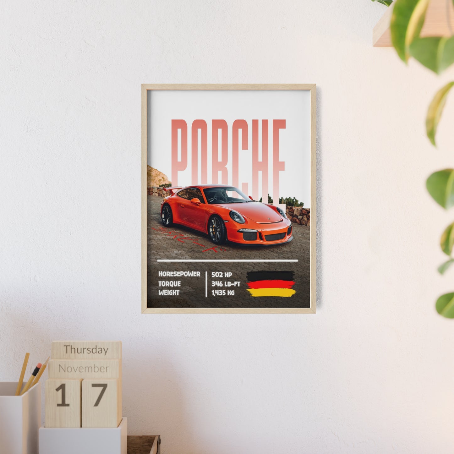 Porche 911 Gt3 Poster Decoration