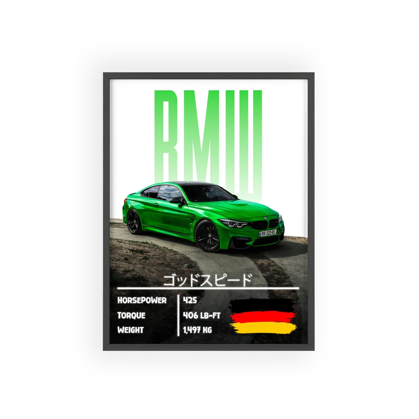 BMW m4 Poster Decoration