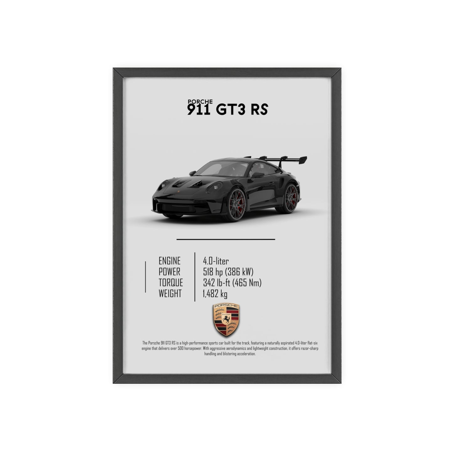 Porche 911 GT3 RS Poster