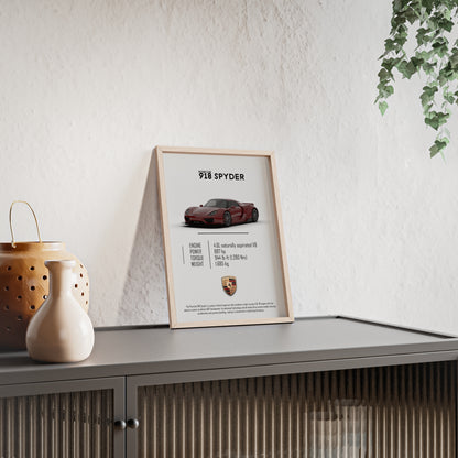Porche 918 spyder poster