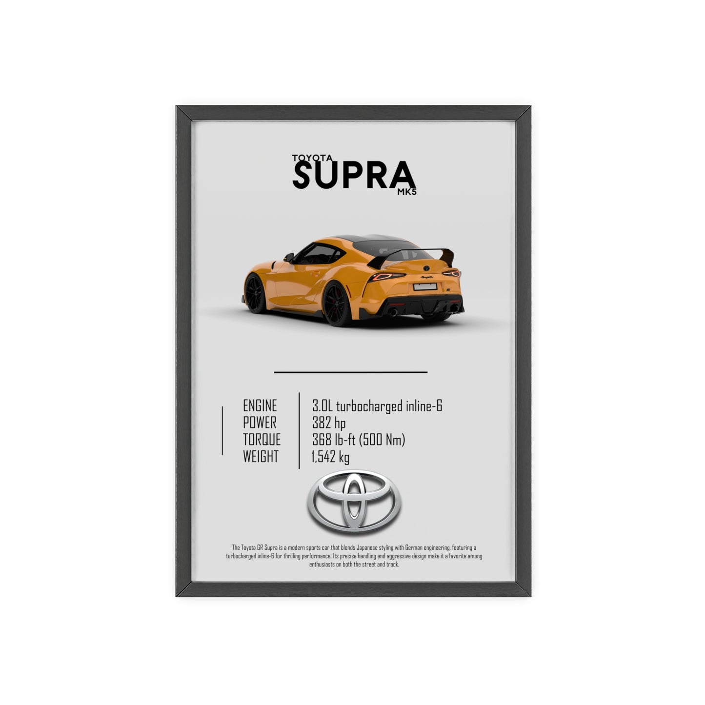 Toyota Supra Mk5 Poster