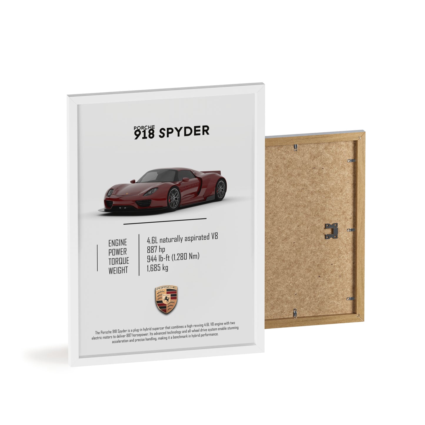 Porche 918 spyder poster