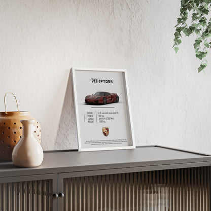 Porche 918 spyder poster