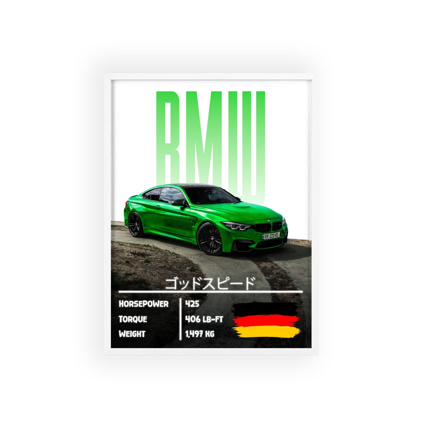 BMW m4 Poster Decoration