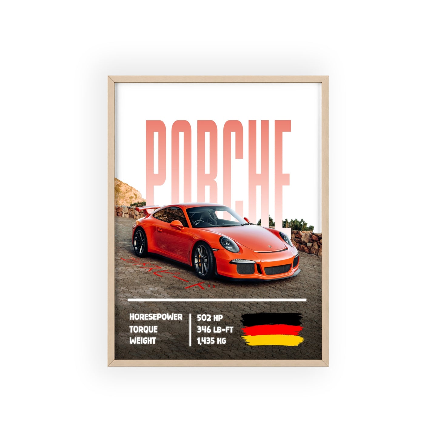 Porche 911 Gt3 Poster Decoration