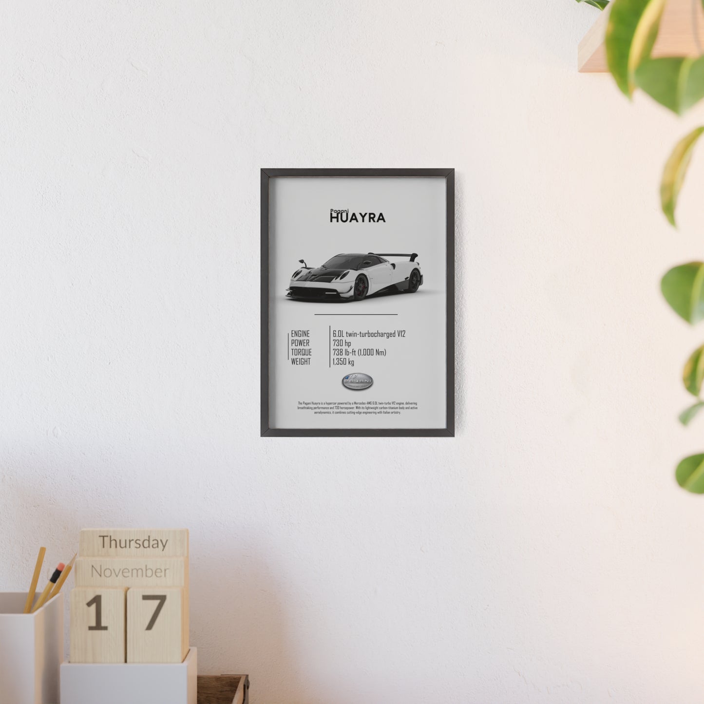 Pagani Huayra Poster