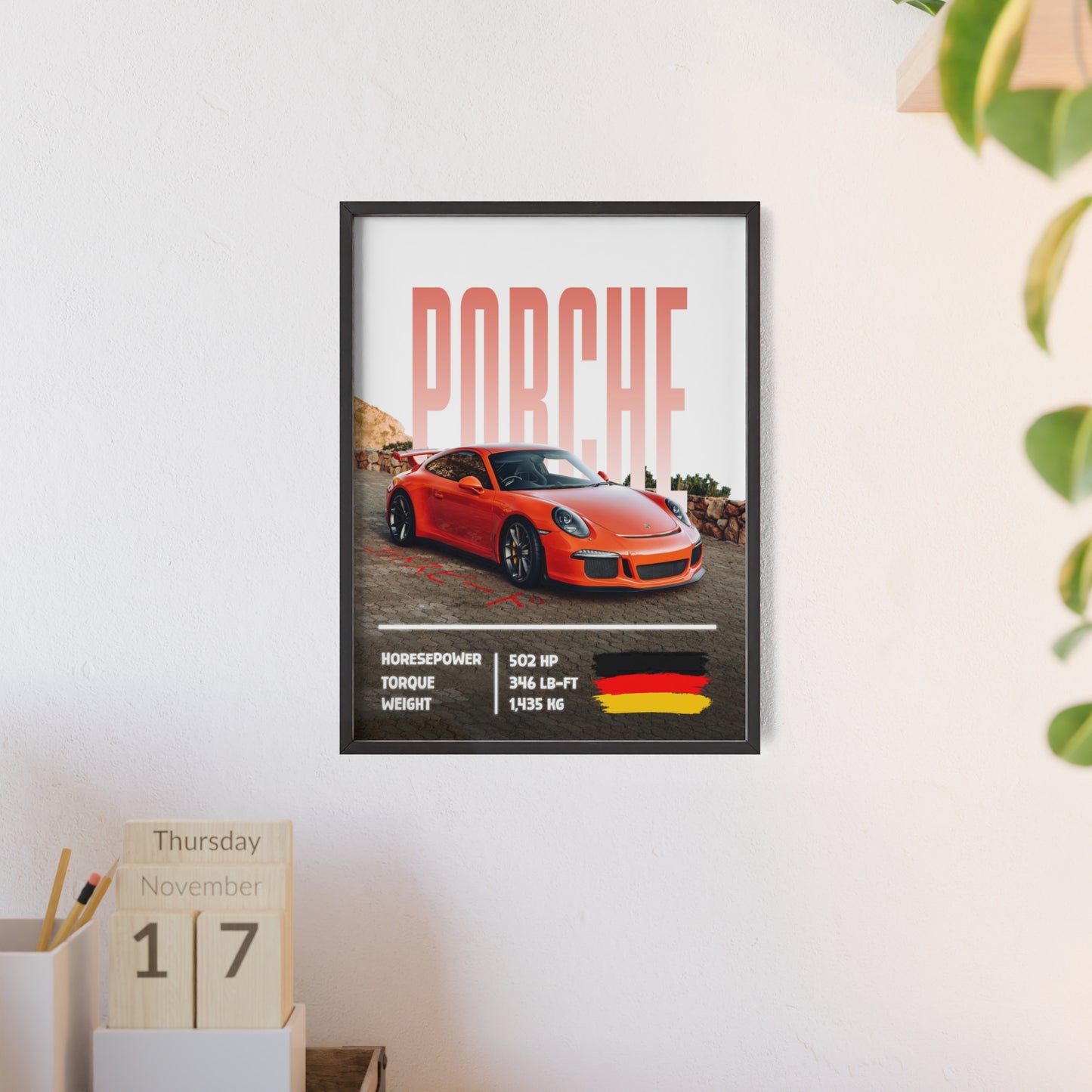 Porche 911 Gt3 Poster Decoration