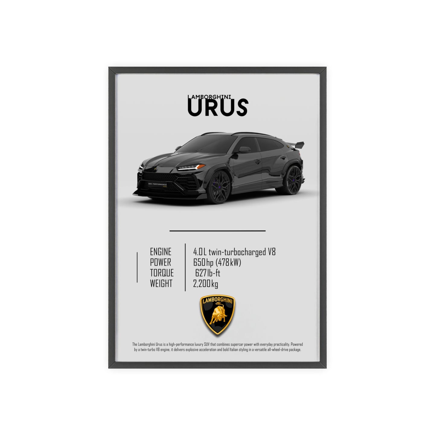 Lamborghini Urus Poster
