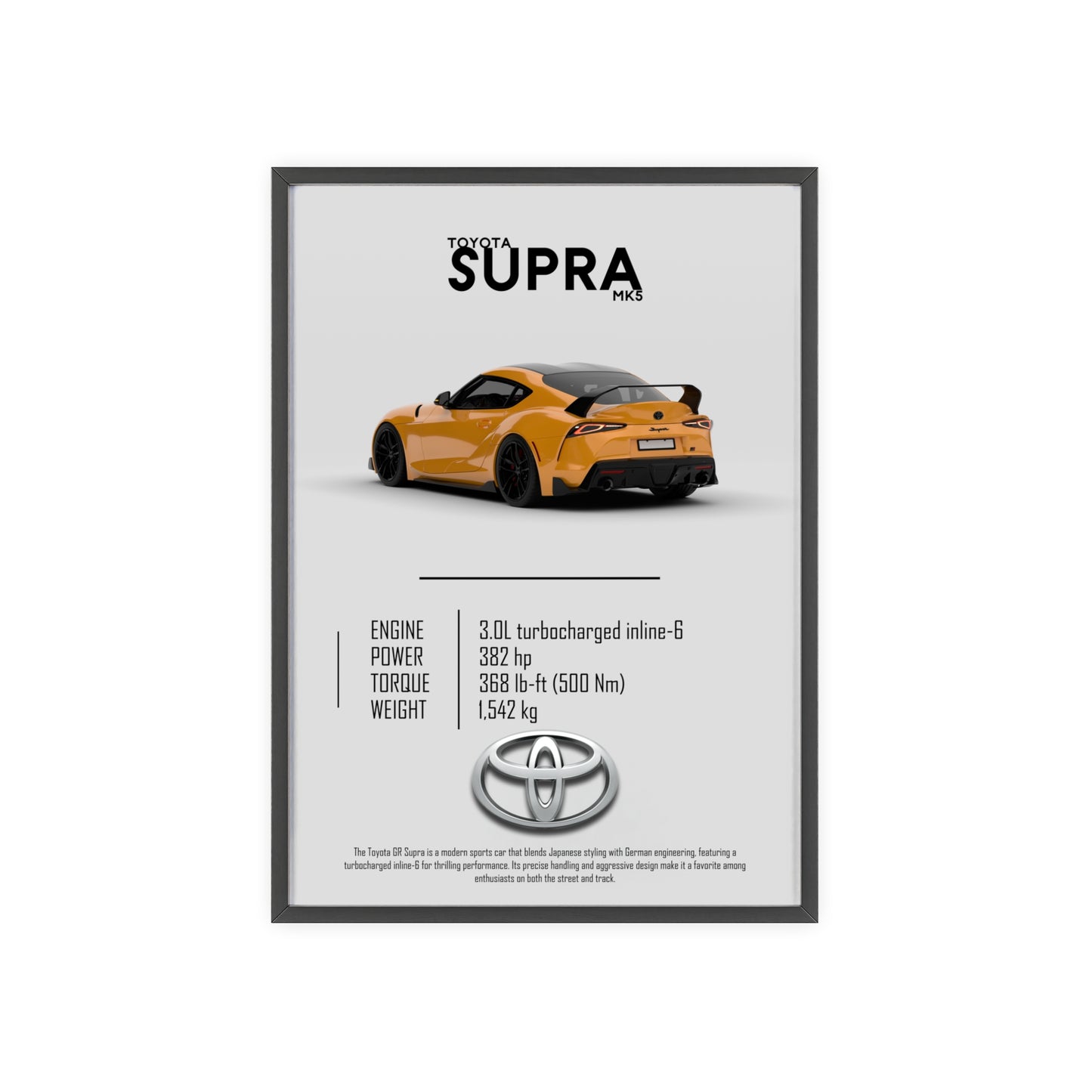Toyota Supra Mk5 Poster