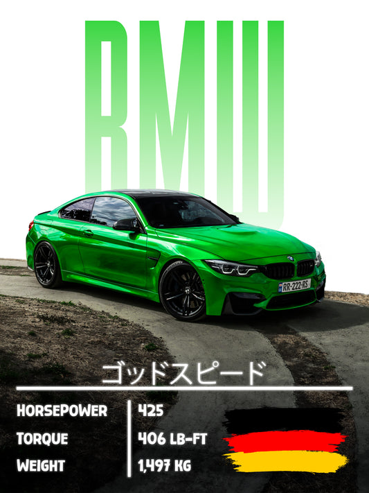BMW m4 Poster Decoration