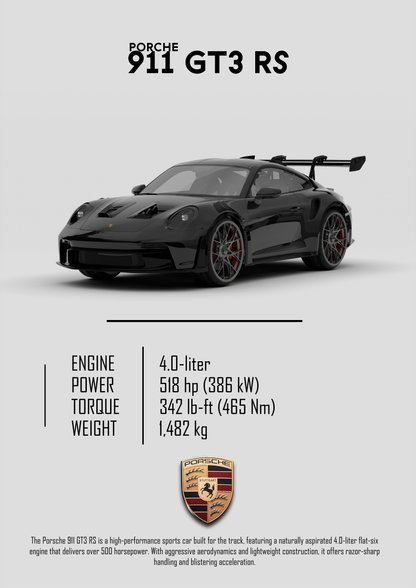 Porche 911 GT3 RS Poster