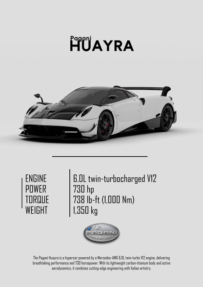 Pagani Huayra Poster